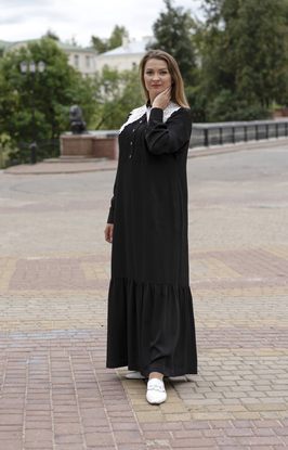 Платье женское "Феодосия" модель 477/1 вискоза черная