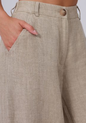 Брюки женские модель 505/1 светлый натуральный лен