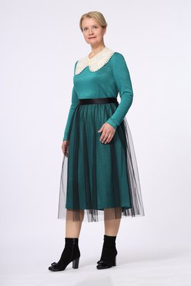 Юбка женская "Сетка" модель 552/1 цвет: черный