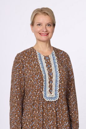 Платье женское "Марина" миди модель 471/2 вискоза горчичные пятнышки